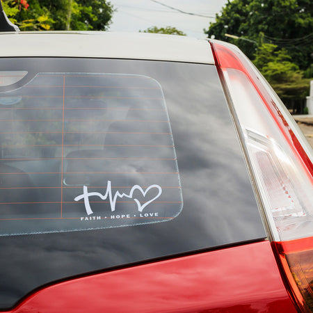DECAL VINYL FAITH HOPE LOVE
