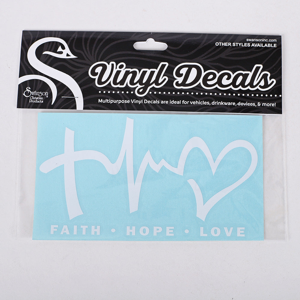 DECAL VINYL FAITH HOPE LOVE
