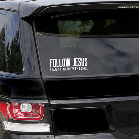 DECAL VINYL FOLLOW JESUS