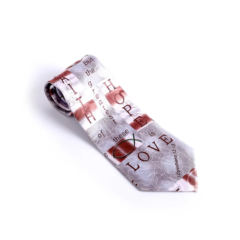 Tie Polyester – Faith Hope Love 1 Cor. 13:13