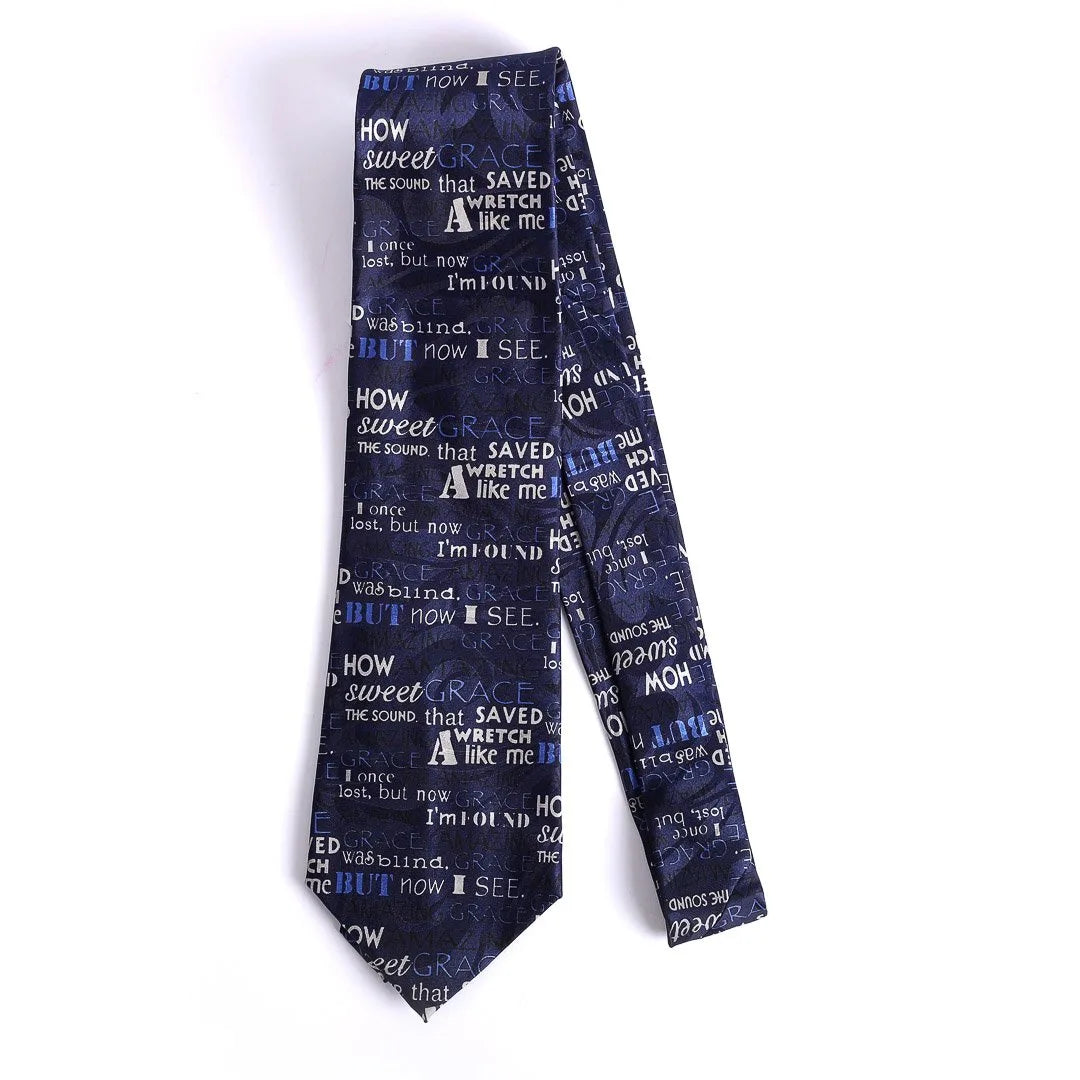 TIE POLYESTER AMAZING GRACE BLUE