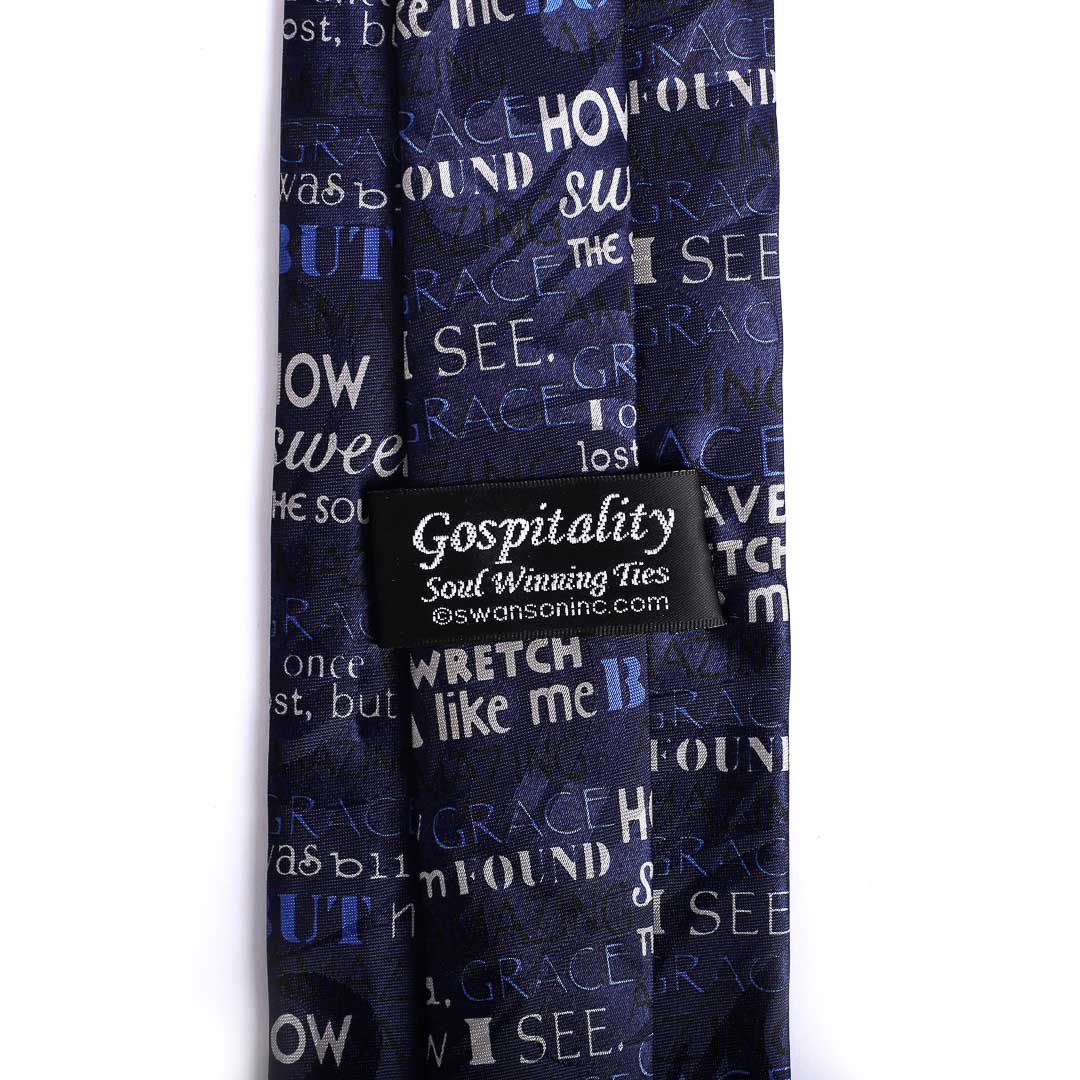 TIE POLYESTER AMAZING GRACE BLUE