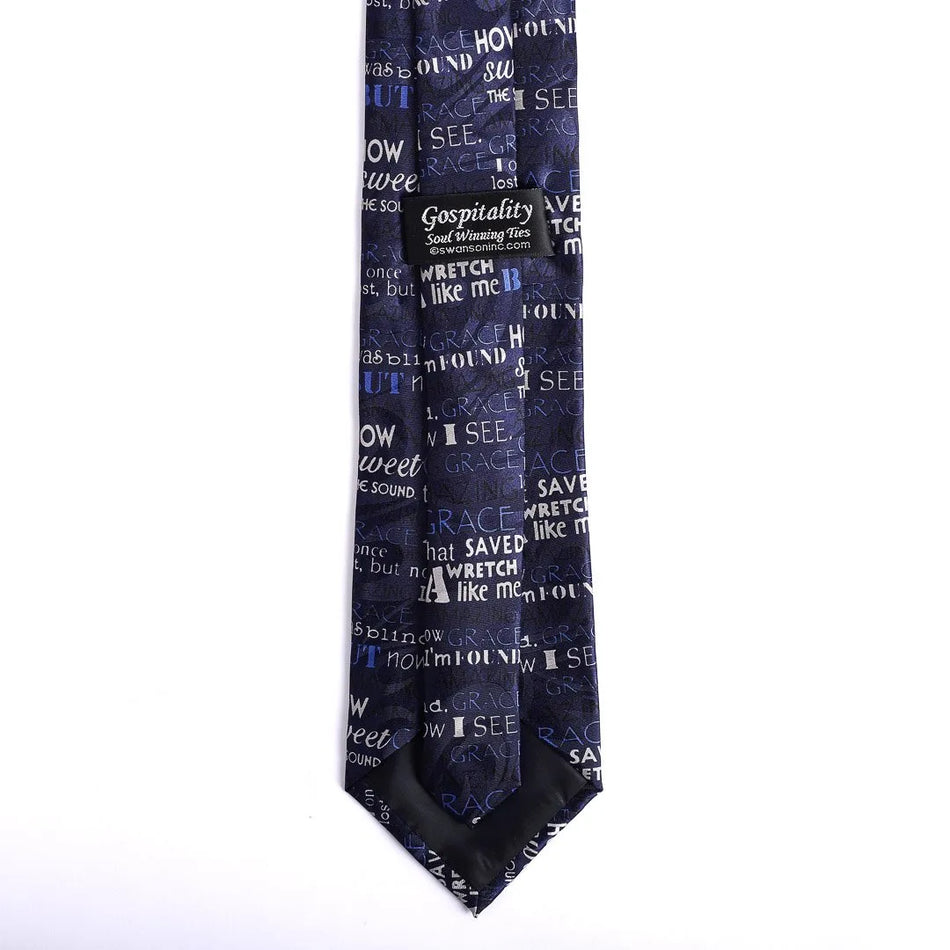 TIE POLYESTER AMAZING GRACE BLUE