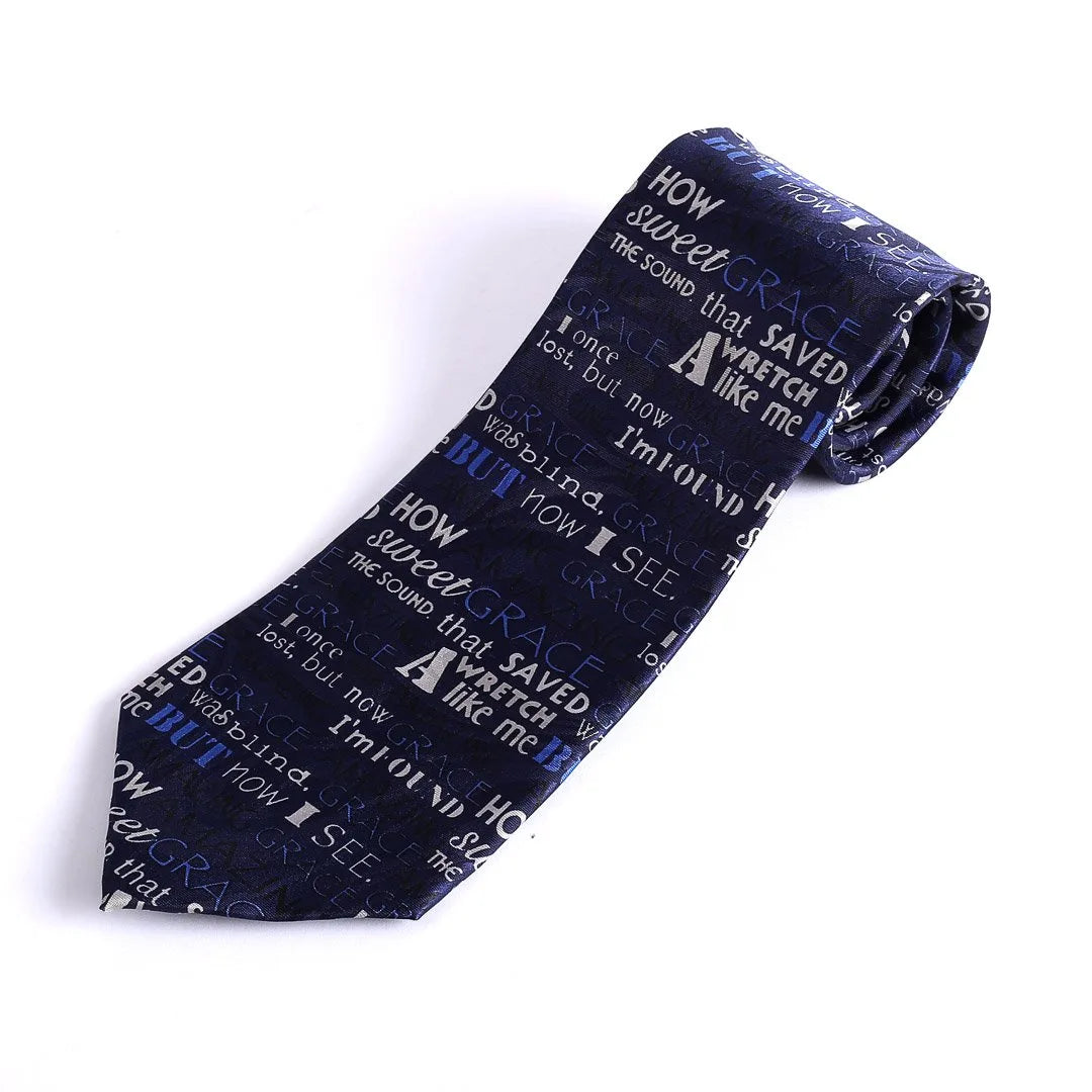 TIE POLYESTER AMAZING GRACE BLUE