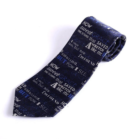 TIE POLYESTER AMAZING GRACE BLUE