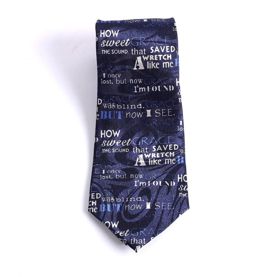 TIE POLYESTER AMAZING GRACE BLUE