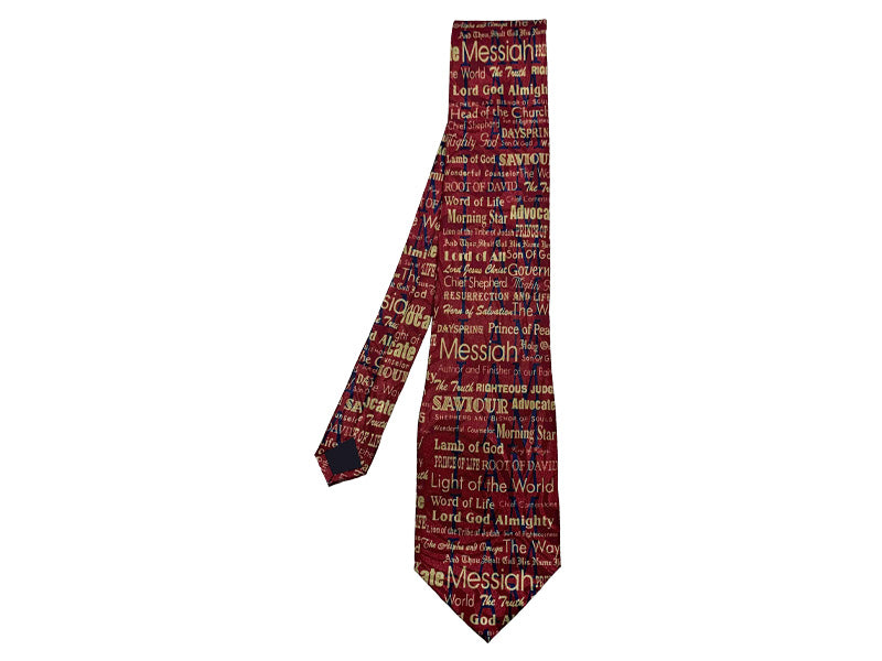 TIE POLYESTER I AM BURGUNDY