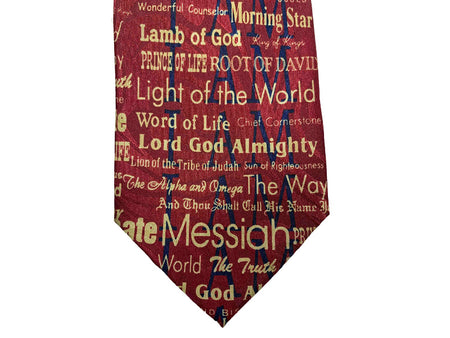 TIE POLYESTER I AM BURGUNDY