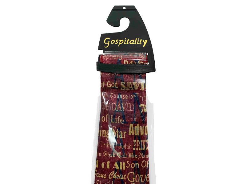 TIE POLYESTER I AM BURGUNDY