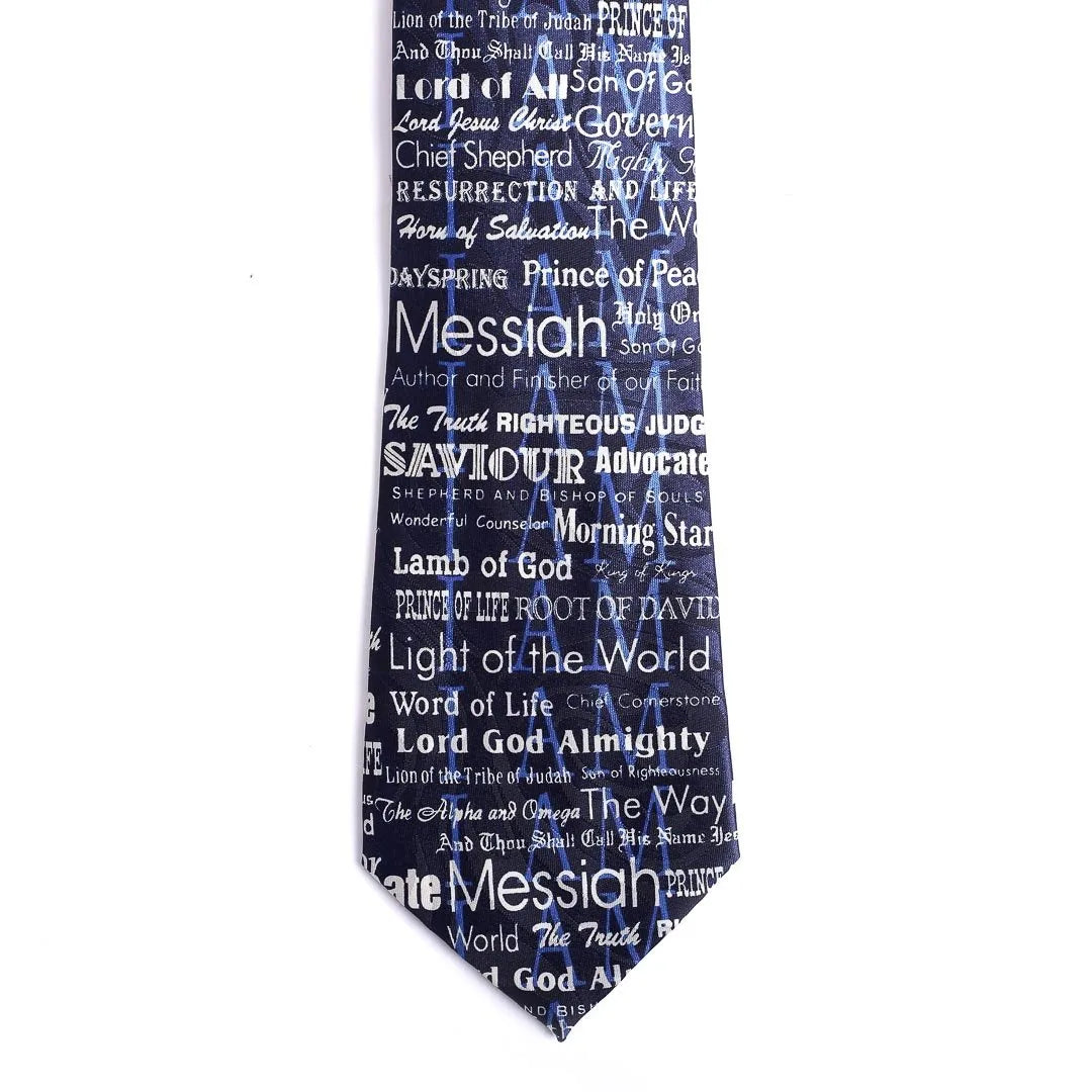 TIE POLYESTER I AM NAVY