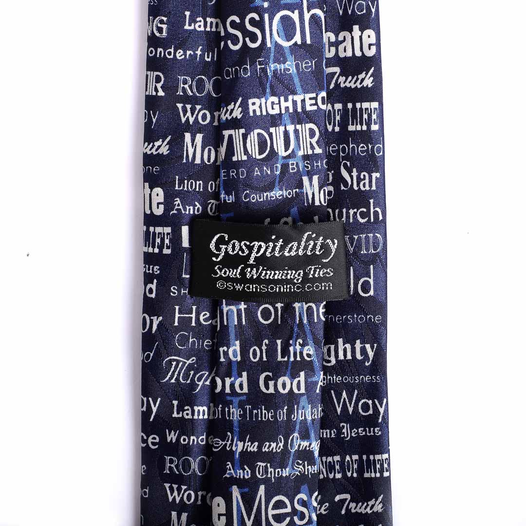 TIE POLYESTER I AM NAVY