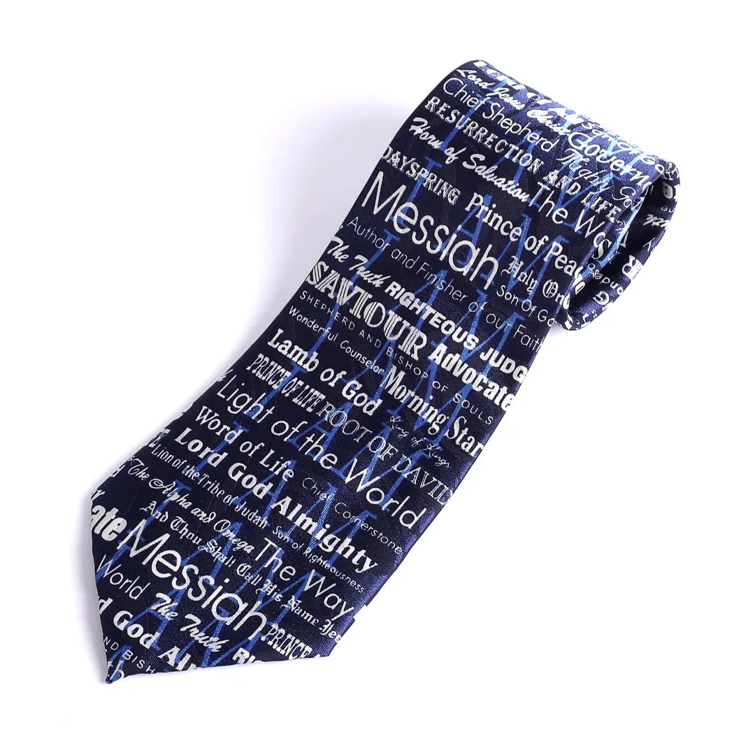 TIE POLYESTER I AM NAVY