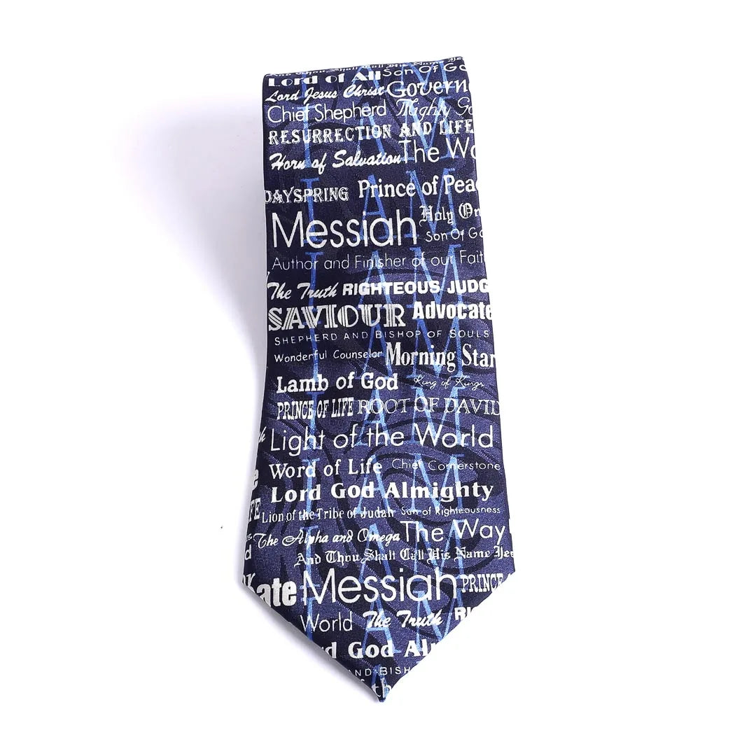 TIE POLYESTER I AM NAVY