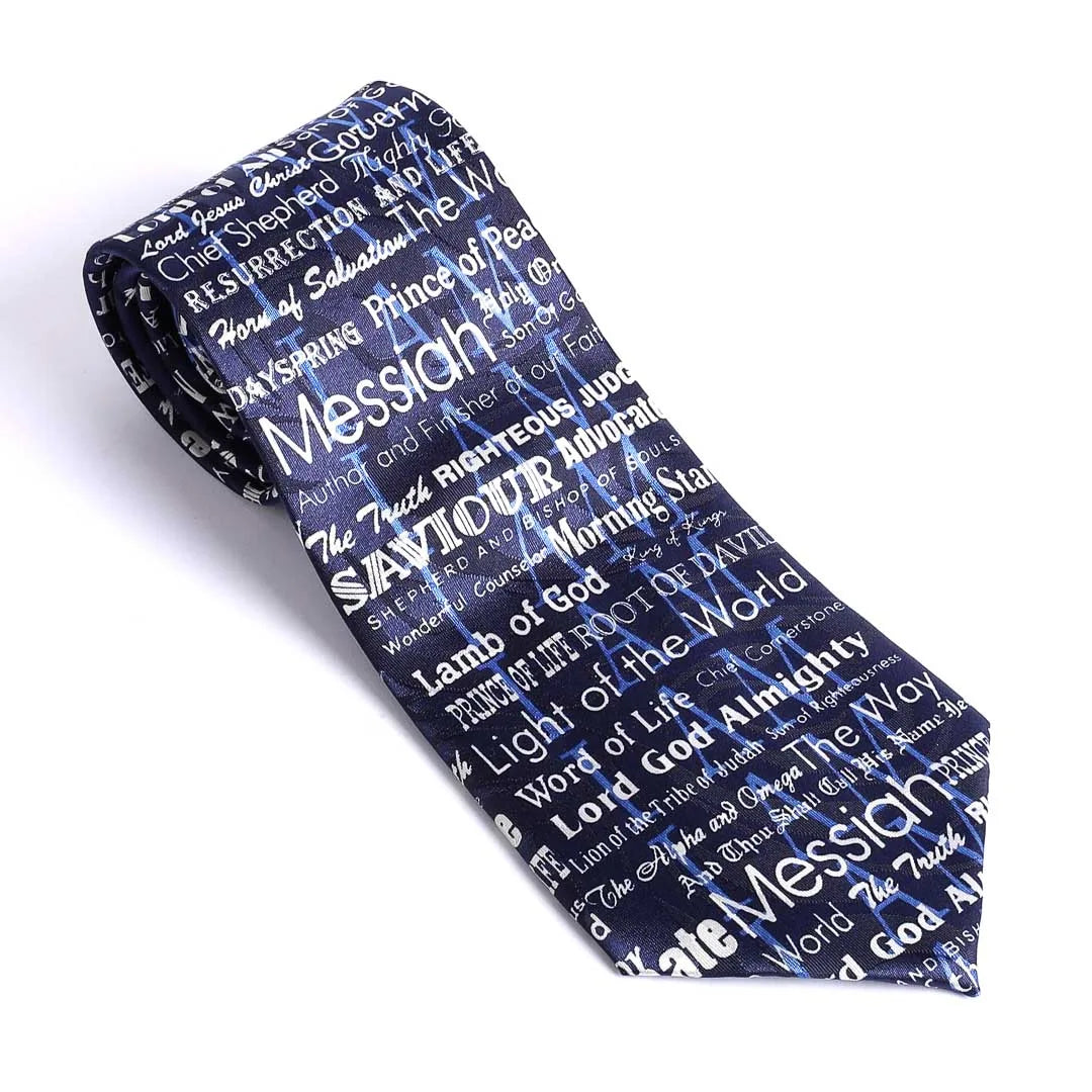 TIE POLYESTER I AM NAVY