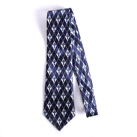 Necktie - Diamond Cross - Navy - Faith-Inspired Tie by Swanson Christian Products