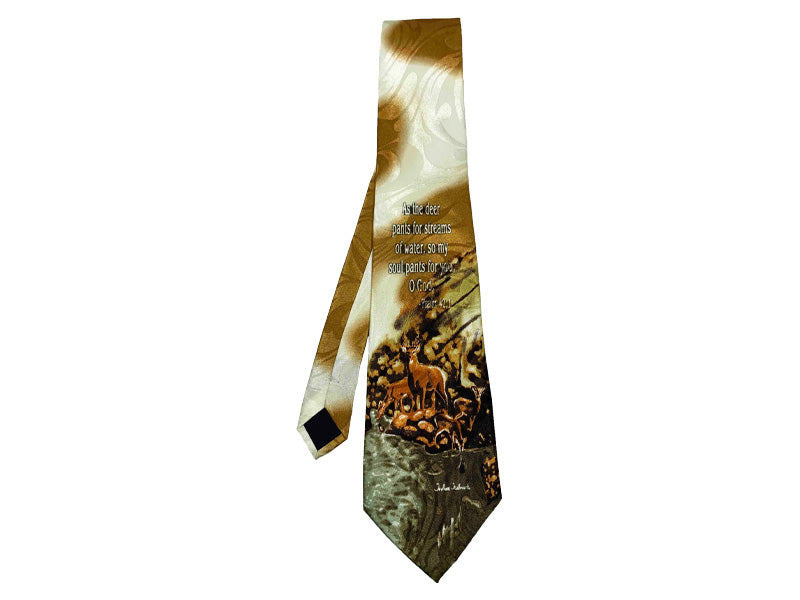 Necktie - As the Deer - Faith-Inspired Tie by Swanson Christian Products