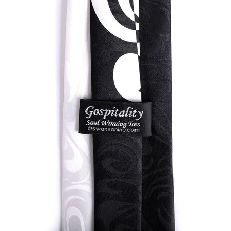 Tie Polyester - Let All That Hath Breath Praise Him - Grey by Swanson Christian Products, product view 3