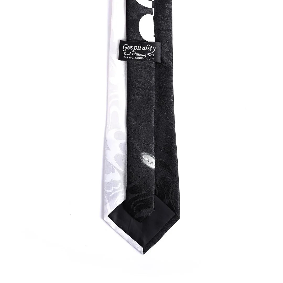 Tie Polyester - Let All That Hath Breath Praise Him - Grey by Swanson Christian Products, product view 4