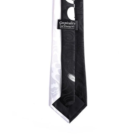 Tie Polyester - Let All That Hath Breath Praise Him - Grey by Swanson Christian Products, product view 4