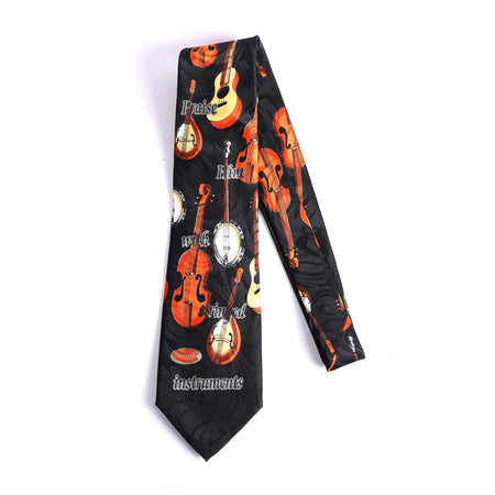 Necktie - Praise Him with Stringed Instruments - Faith-Inspired Tie by Swanson Christian Products