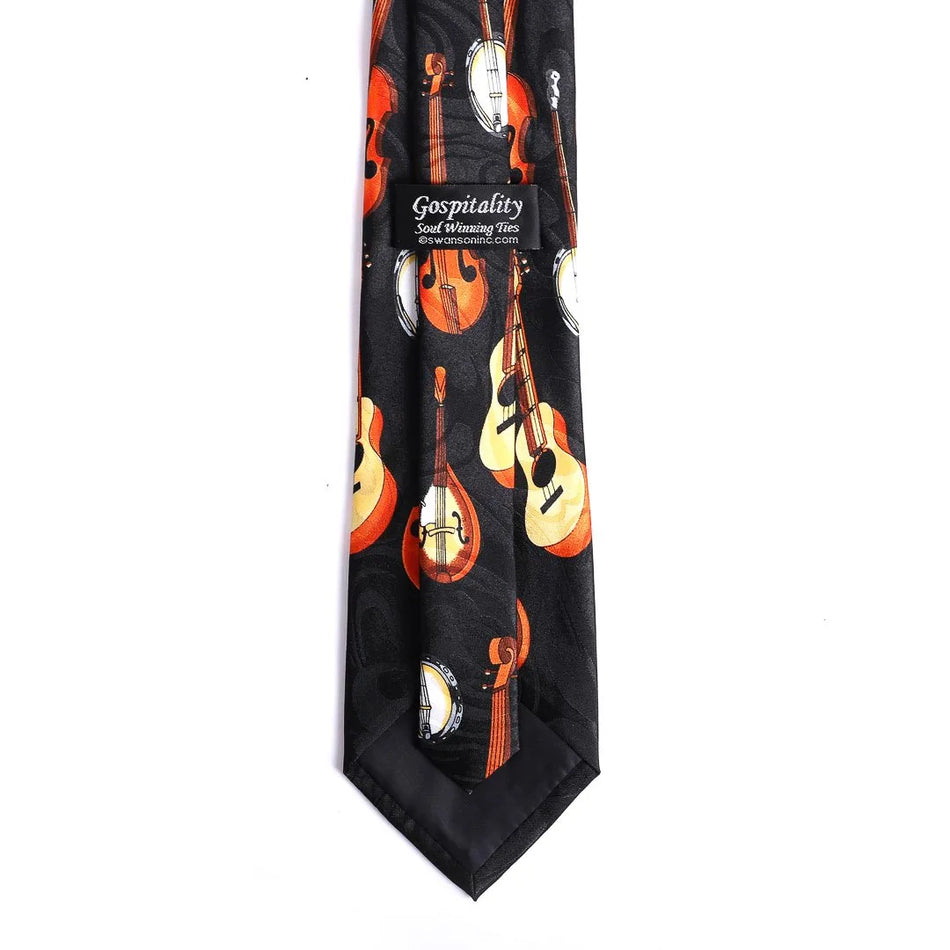 Necktie - Praise Him with Stringed Instruments - Faith-Inspired Tie by Swanson Christian Products, product view 2