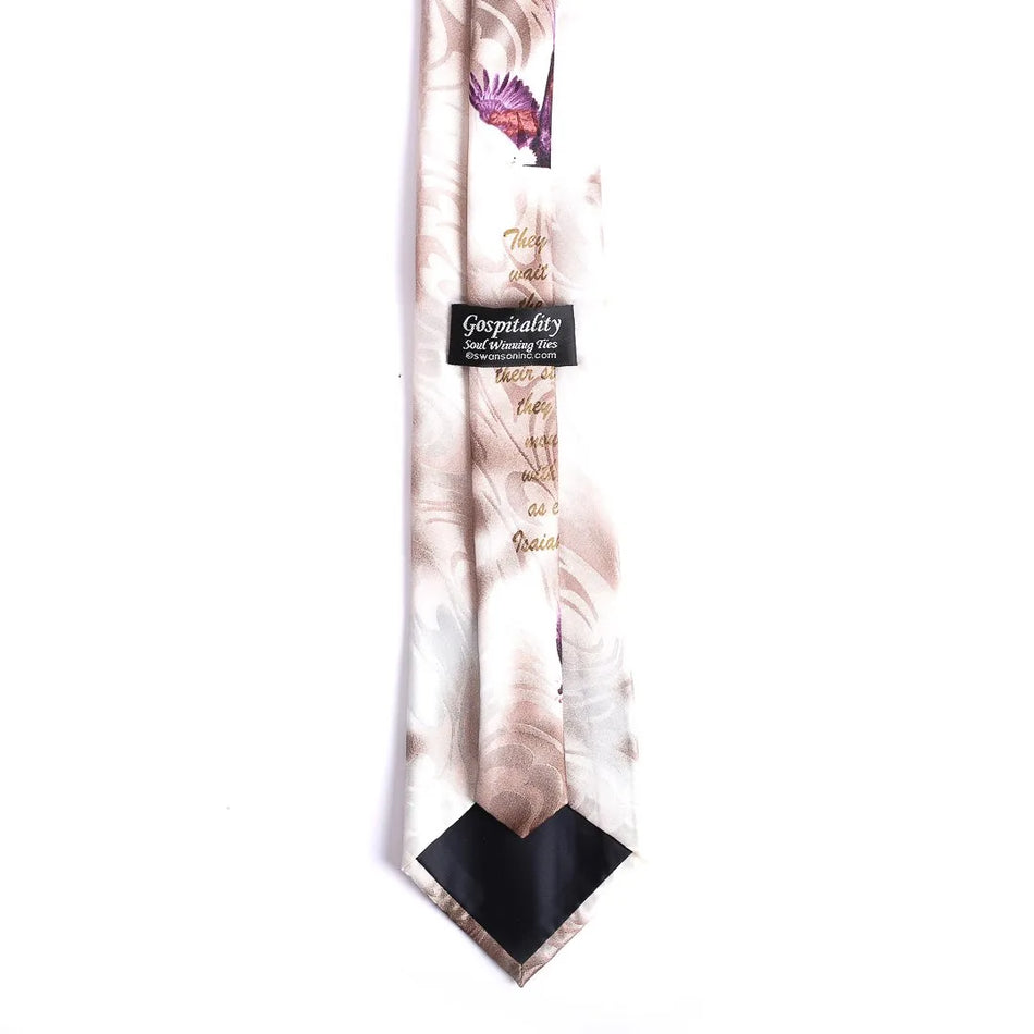 Tie Polyester - Isaiah 40:31 Eagles - Brown by Swanson Christian Products, product view 2