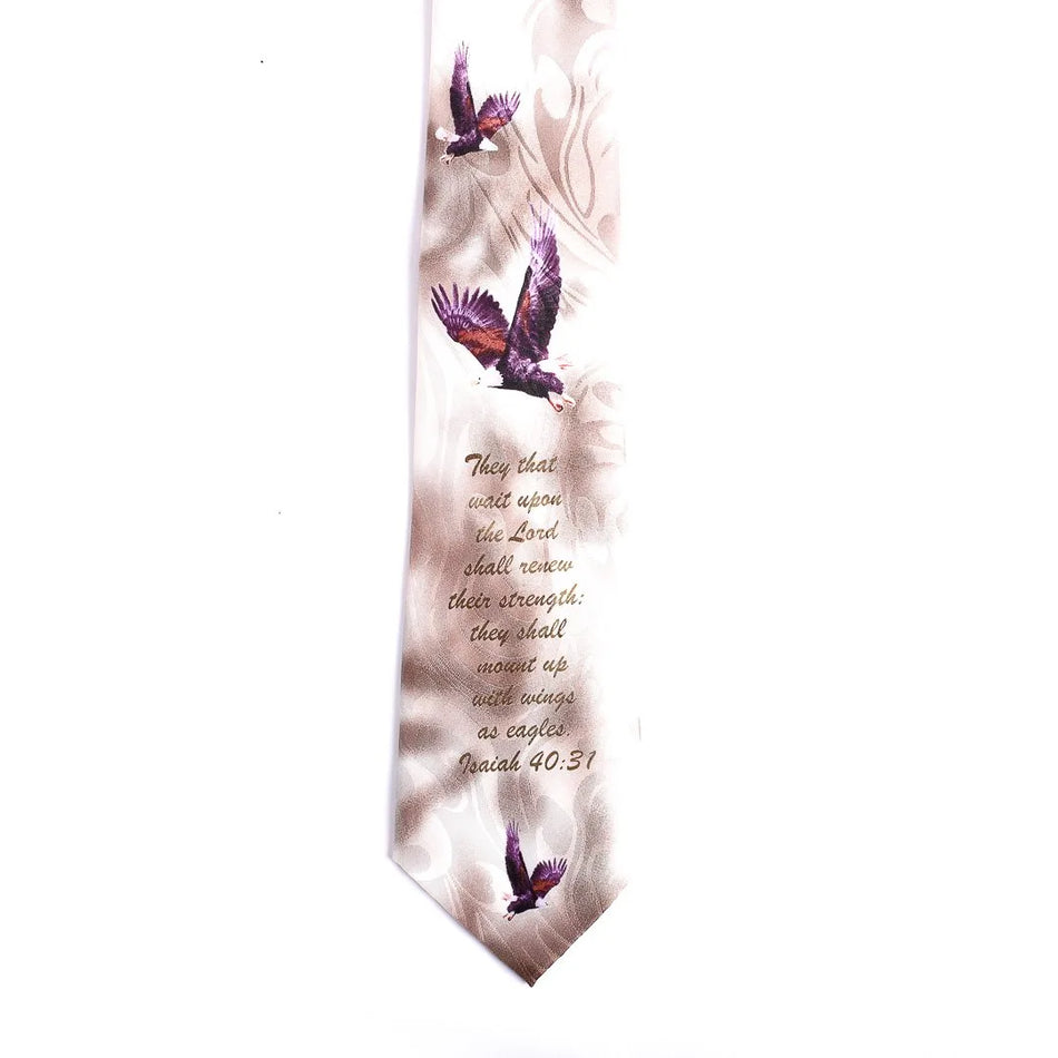 Tie Polyester – Isaiah 40:31 Eagles – Brown