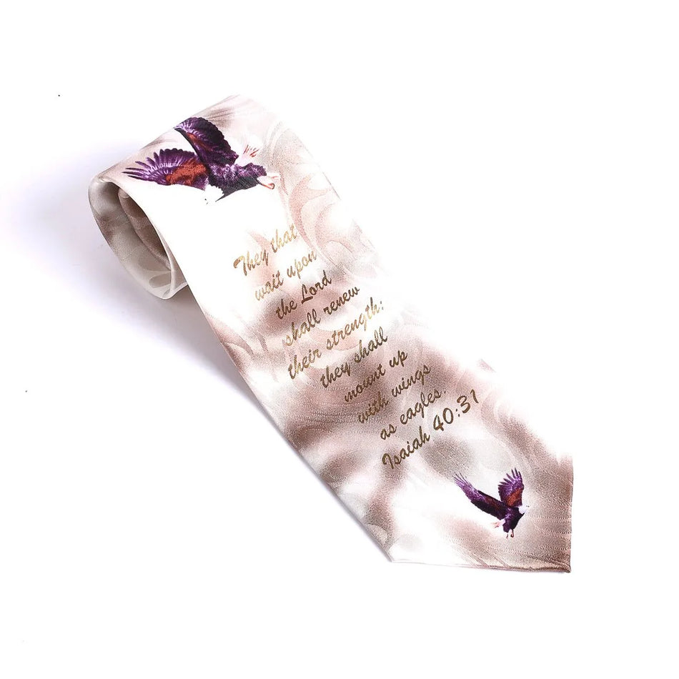 Tie Polyester – Isaiah 40:31 Eagles – Brown