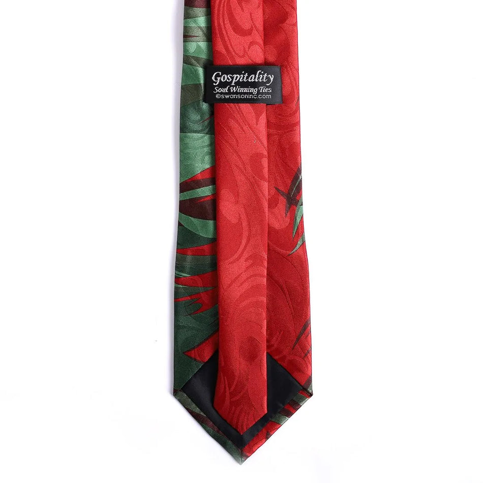 Necktie - Celebrating Jesus - Red - Faith-Inspired Tie by Swanson Christian Products, product view 2