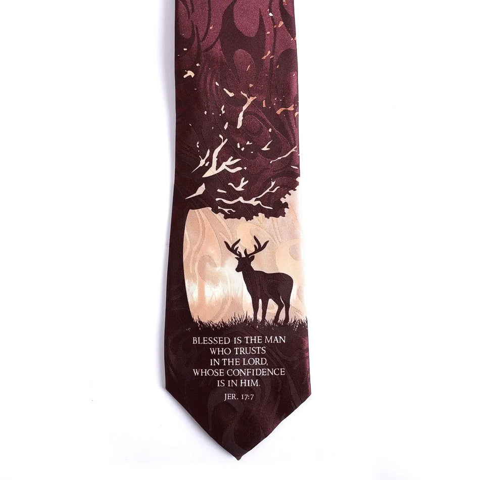 Tie Polyester – Jer. 17:7 – Deer