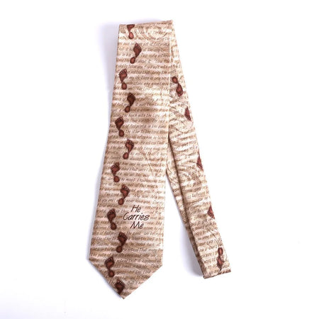 Tie Polyester - He Carries Me - Faith-Inspired Jacquard Tie by Swanson Christian Products