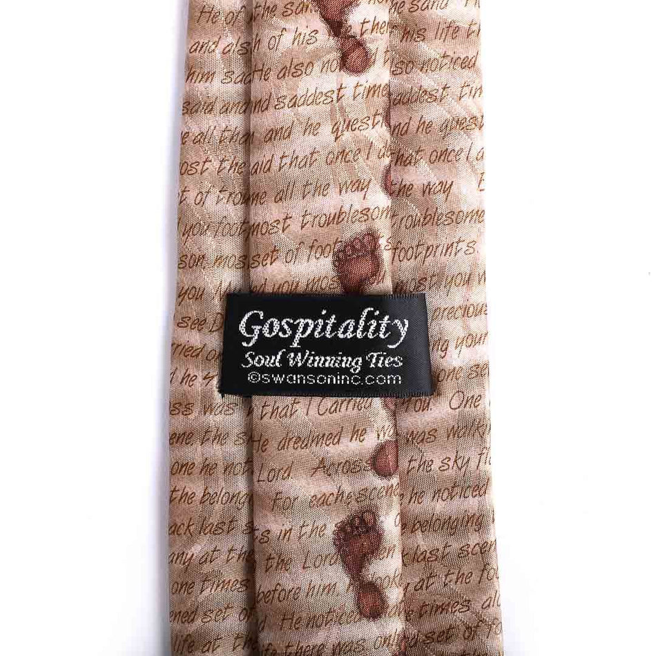 Tie Polyester - He Carries Me - Faith-Inspired Jacquard Tie by Swanson Christian Products, product view 2
