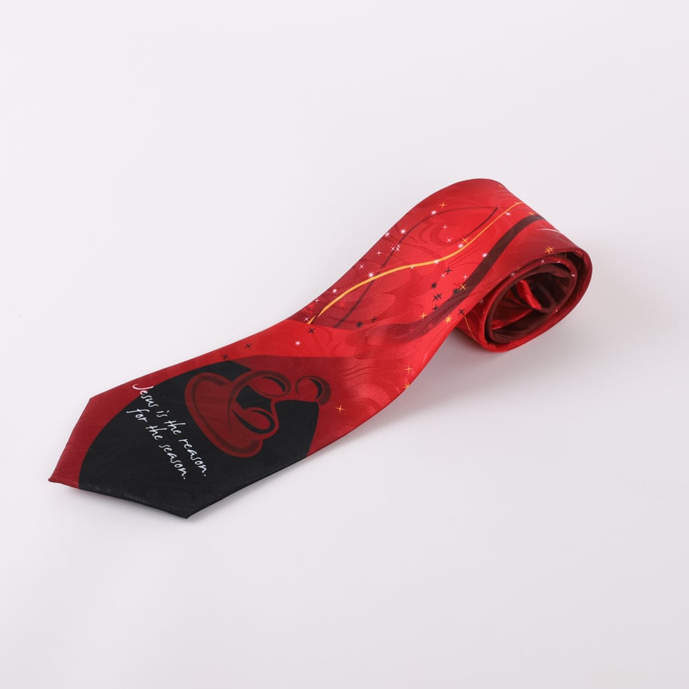Necktie - Jesus is the Reason - Faith-Inspired Tie by Swanson Christian Products, product view 2