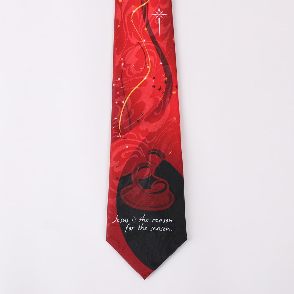 Necktie - Jesus is the Reason - Faith-Inspired Tie by Swanson Christian Products, product view 5