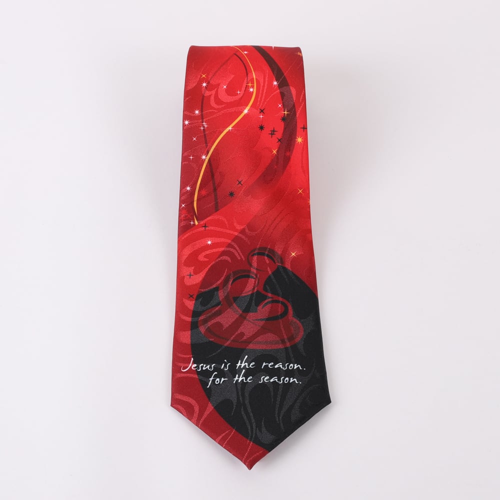 Necktie - Jesus is the Reason - Faith-Inspired Tie by Swanson Christian Products, product view 6