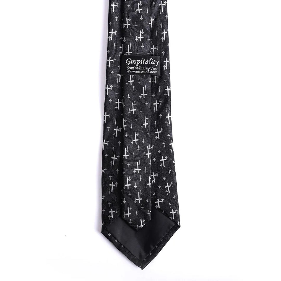 Tie Polyester - Floating Crosses by Swanson Christian Products, product view 2
