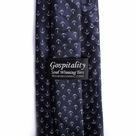 Tie Polyester - He Anchors My Soul by Swanson Christian Products, product view 3