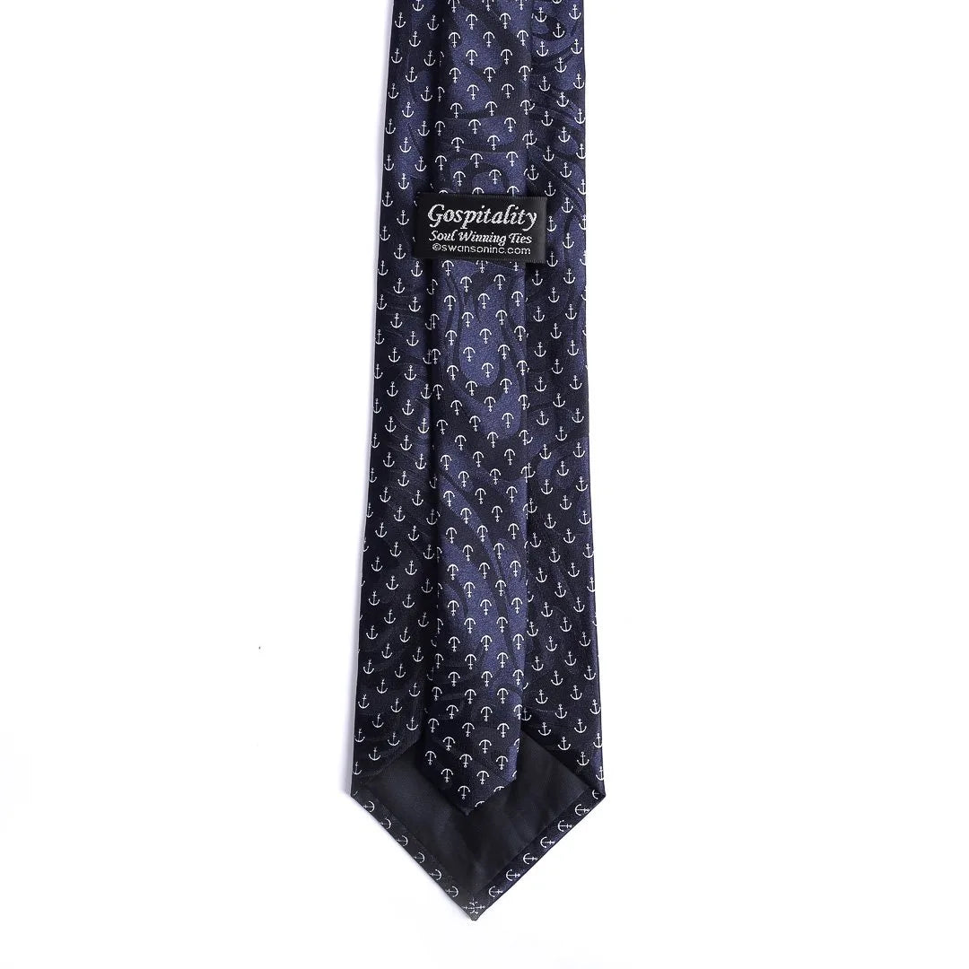 Tie Polyester - He Anchors My Soul by Swanson Christian Products, product view 2
