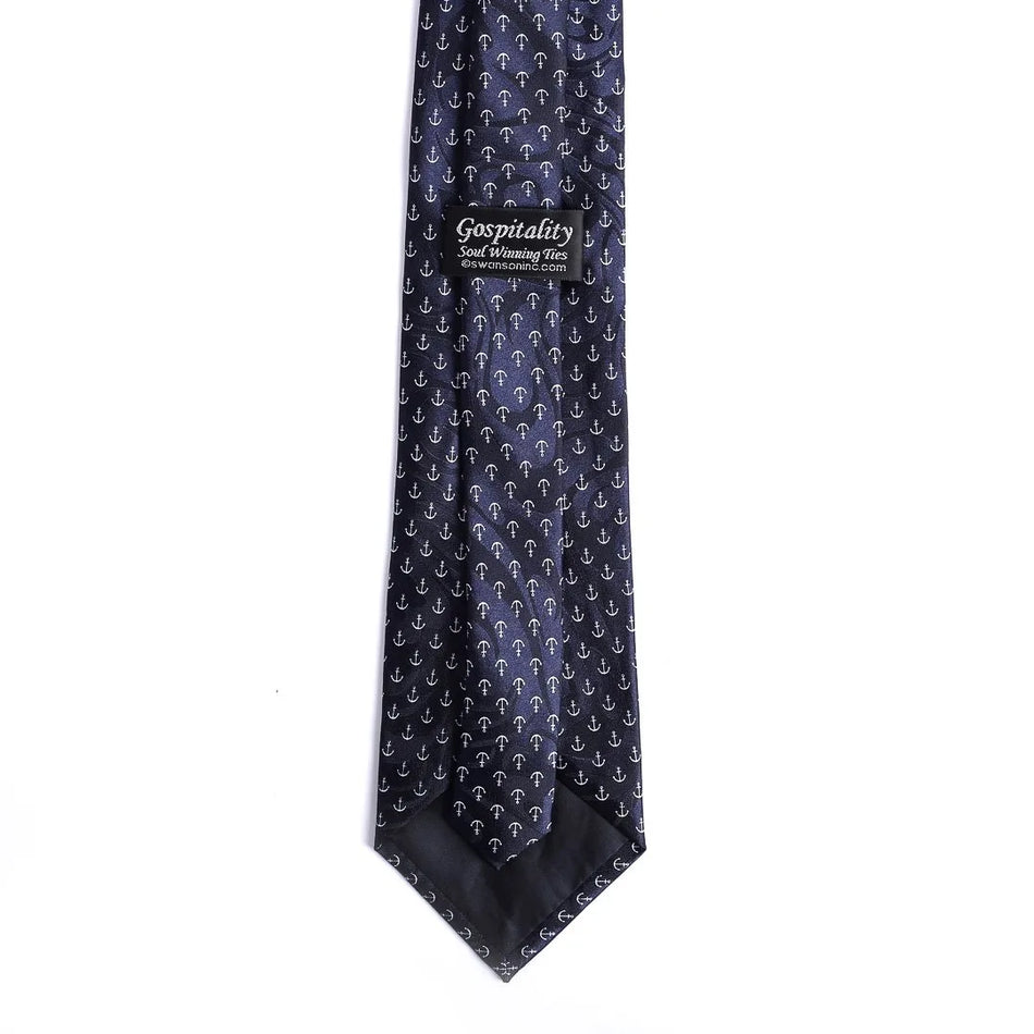 Tie Polyester - He Anchors My Soul by Swanson Christian Products, product view 2