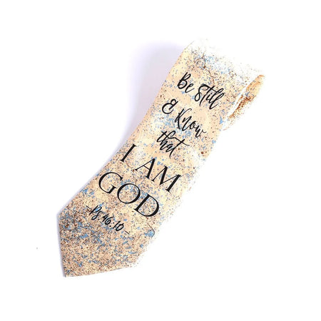 Tie Polyester - Be Still & Know I Am God by Swanson Christian Products, product view 6