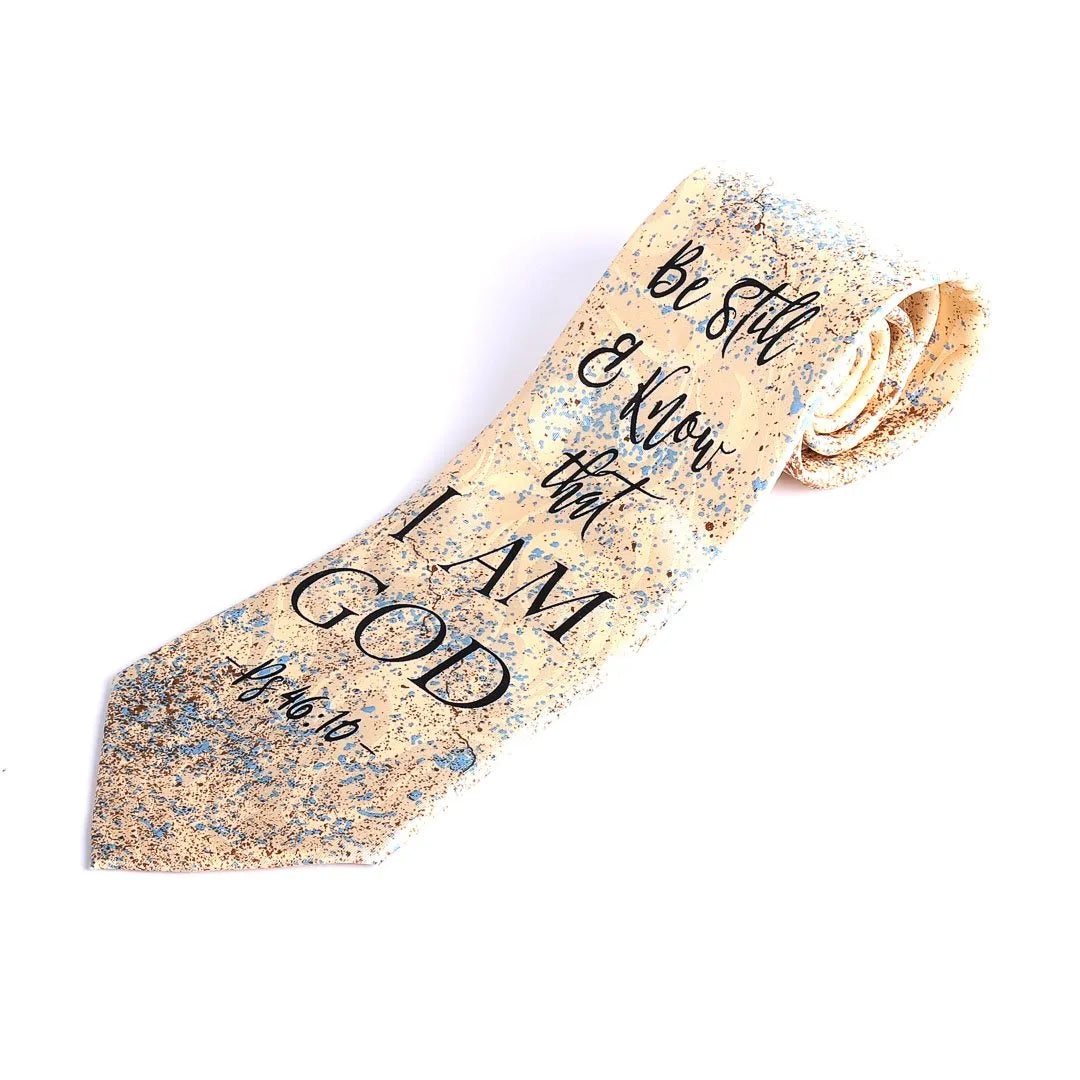 Tie Polyester - Be Still & Know I Am God by Swanson Christian Products, product view 7