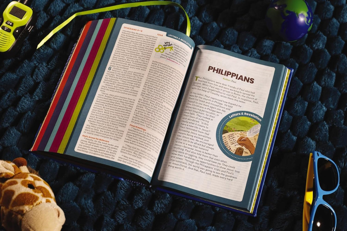 NIrV, Tiny Theologians Bible, Leathersoft over Board, Comfort Print: A Beginner’s Guide to the Bible – for, product view 5