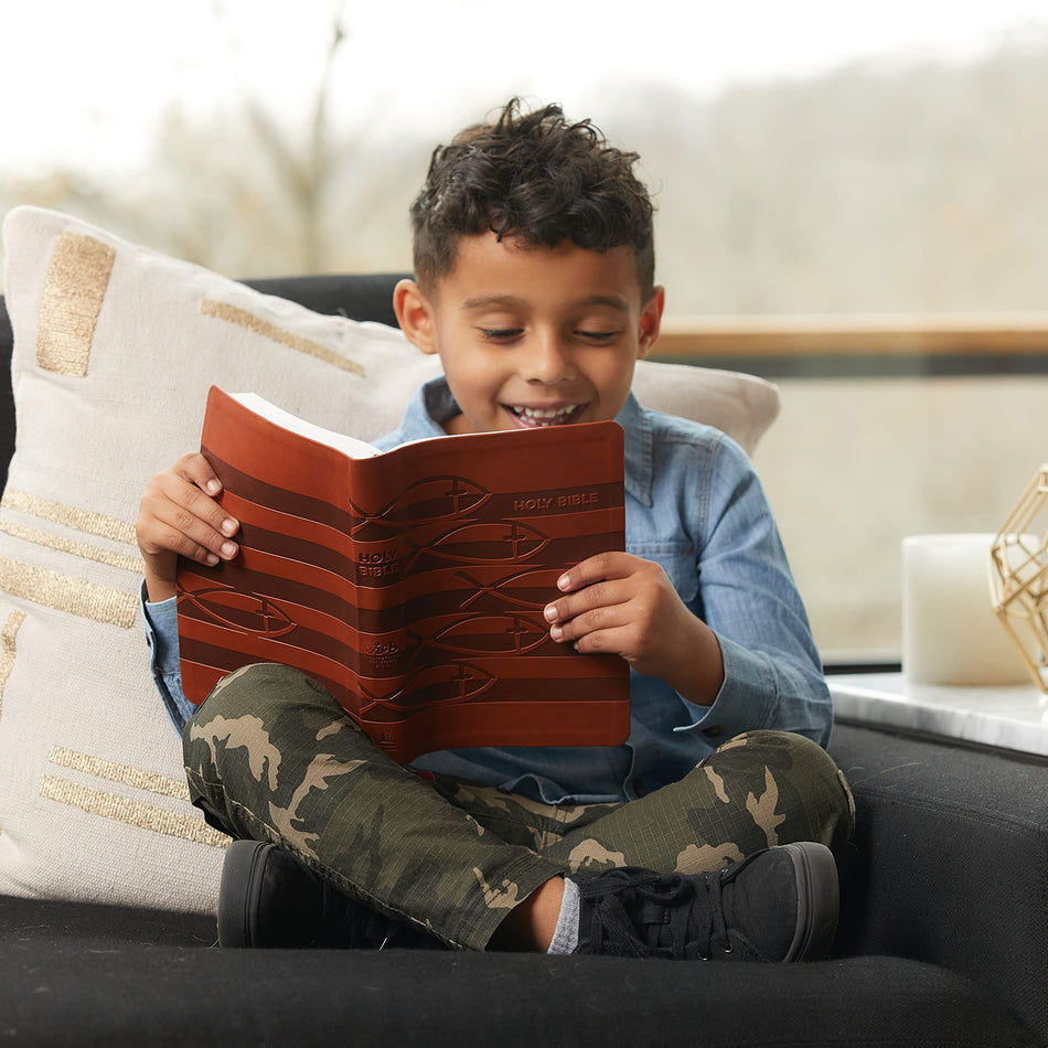 ICB, Holy Bible: International Children's Bible – For Kids Ages 6 to 12 – Leathersoft™, Brown, product view 2