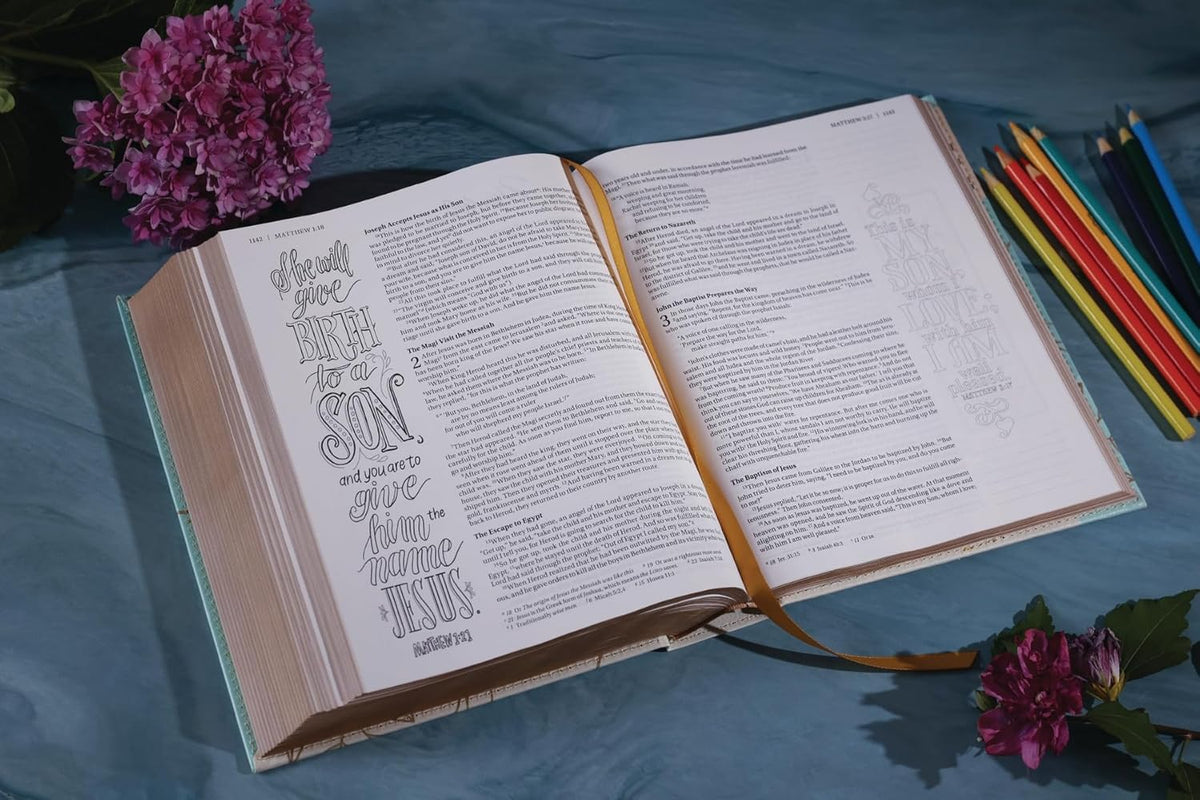 NIV, Beautiful Word Coloring Bible, Large Print: Hundreds of Verses to Color – Leathersoft™ Large Print, product view 20