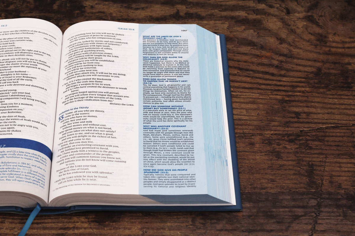 NIV, Quest Study Bible, Comfort Print: The Only Q and A Study Bible – Leathersoft™, Brown by HarperCollins, product view 7
