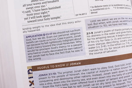 NIV Application Bible, Red Letter, Comfort Print: Bringing the Ancient Message of the Bible into Your World, product view 6