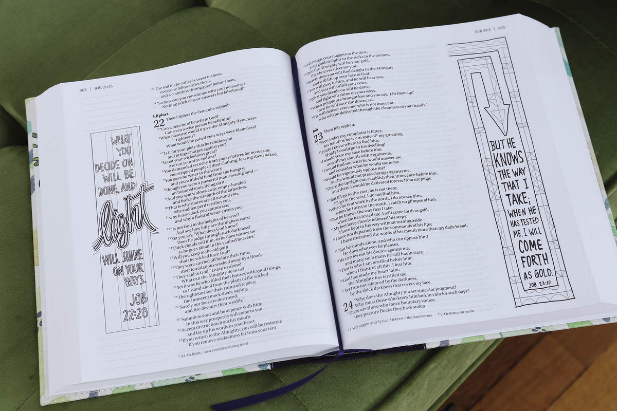 NIV, Beautiful Word Coloring Bible, Large Print: Hundreds of Verses to Color – Leathersoft™ Large Print, product view 6
