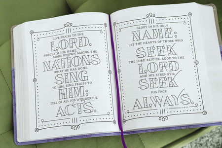 NIV, Beautiful Word Coloring Bible, Large Print: Hundreds of Verses to Color – Leathersoft™ Large Print, product view 12