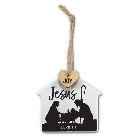 Ornament Stable Tag Jesus Twine Hanger by Dicksons