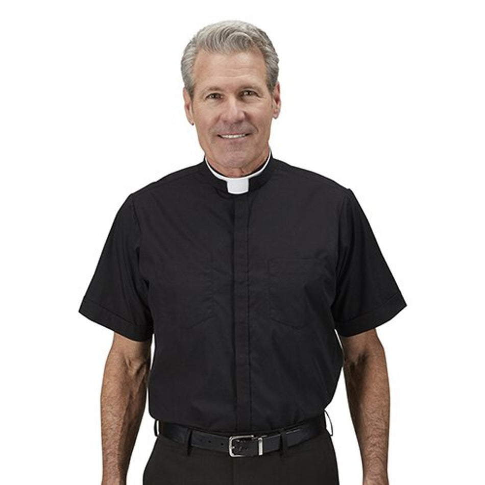 Men's Milano Clergy Shirt - Short Sleeve